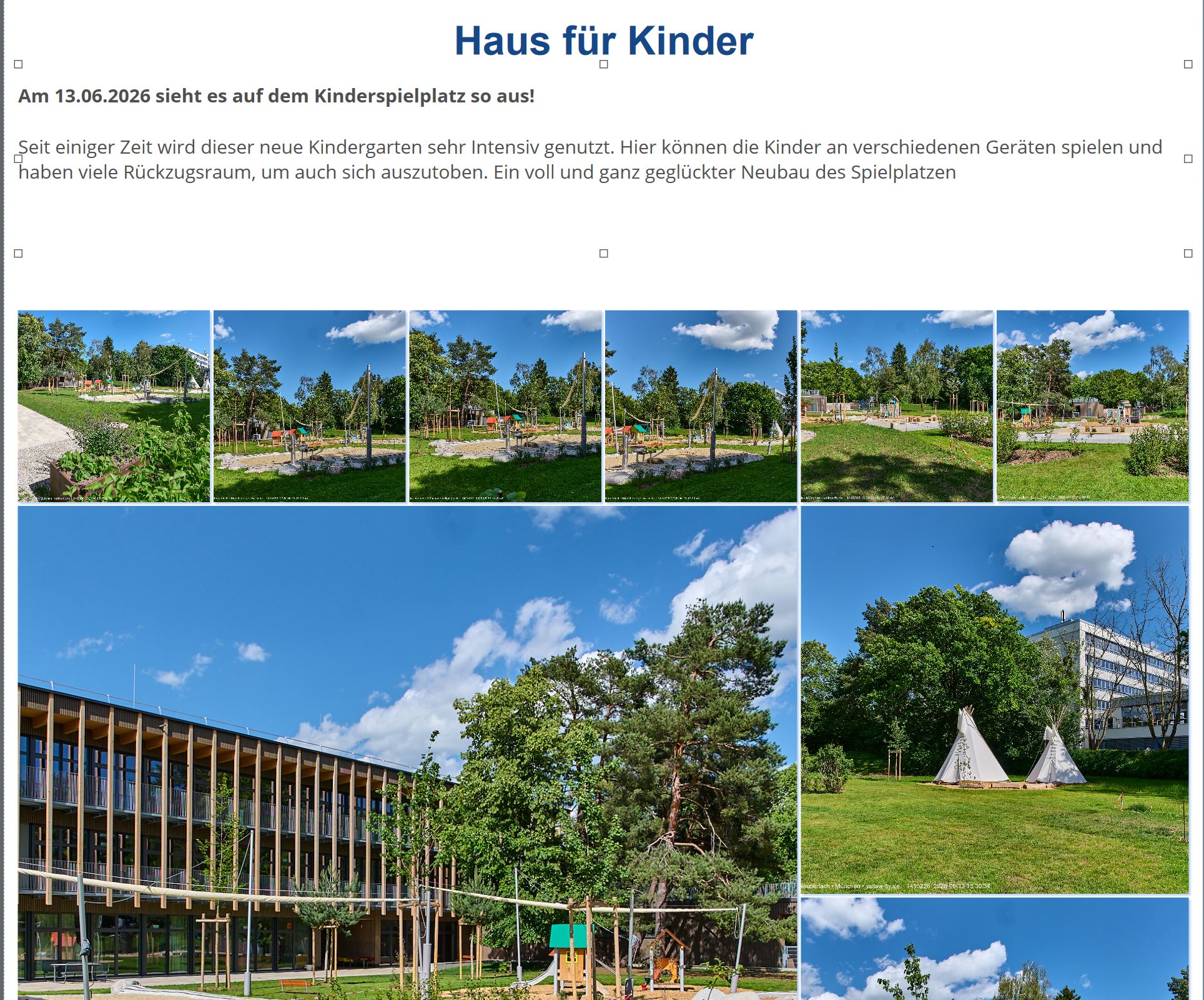 Haus für Kinder