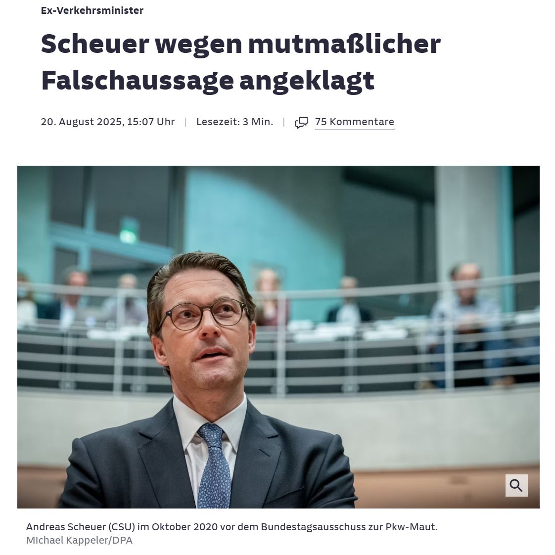 scheuer - uneidliche Falschaussage 